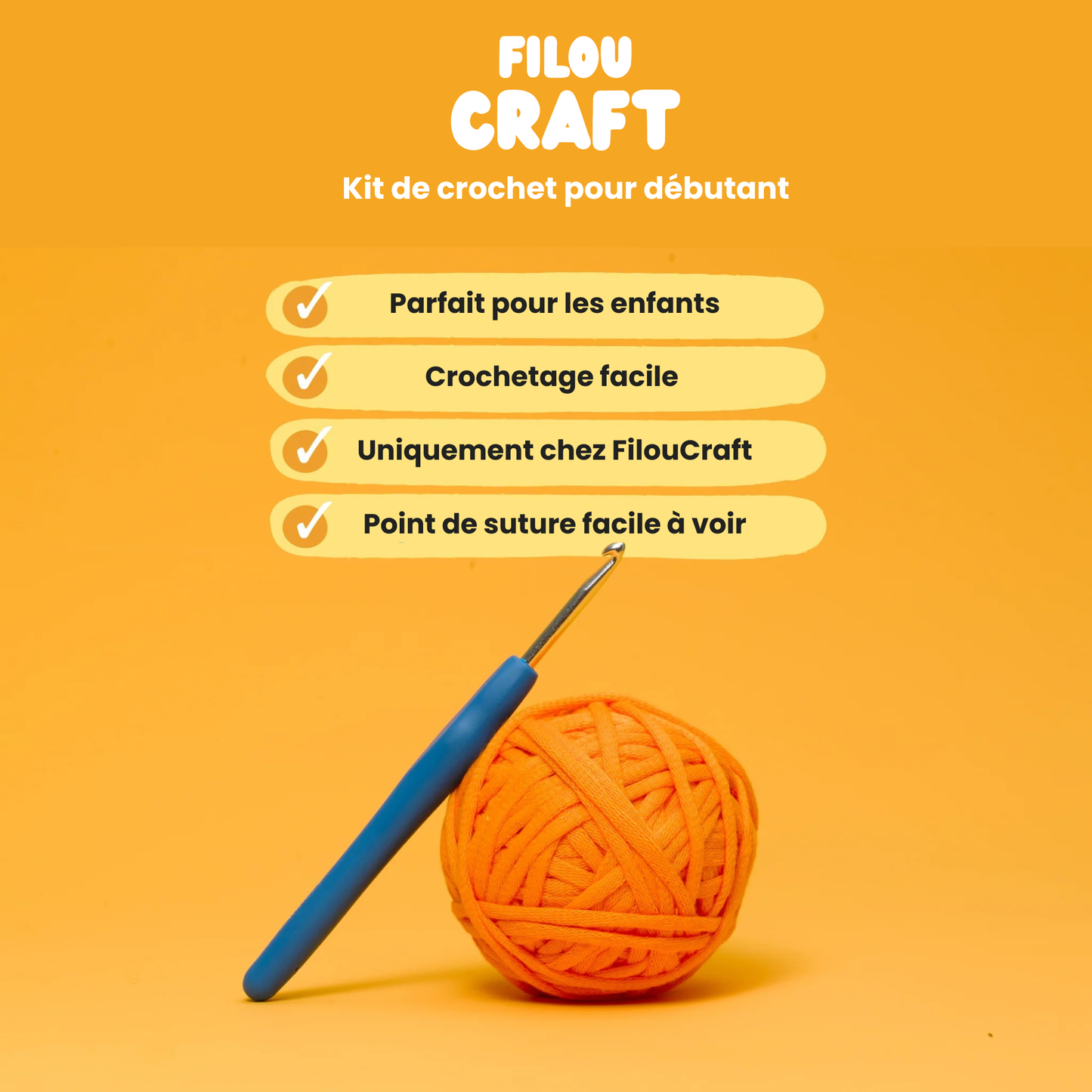 Jojo le Lapin kit de crochet - FilouCraft